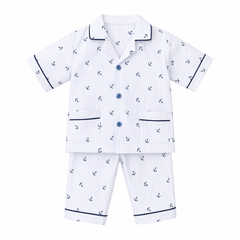 White Stripes Cotton Night suit