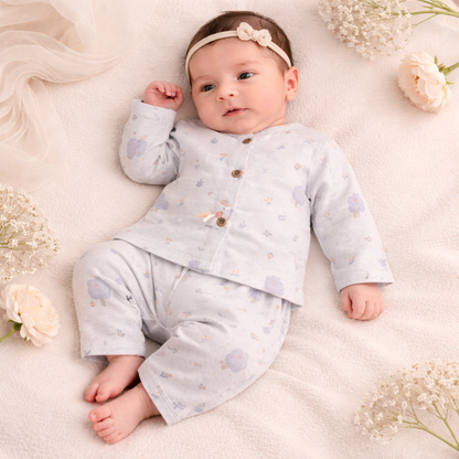 Baby Girl Purple Night Suit
