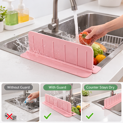 Sink Splash Guard & Drying Organizer